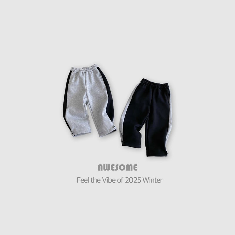 Awesome Bebe - Korean Children Fashion - #kidsstore - Button Wide Pants - 3