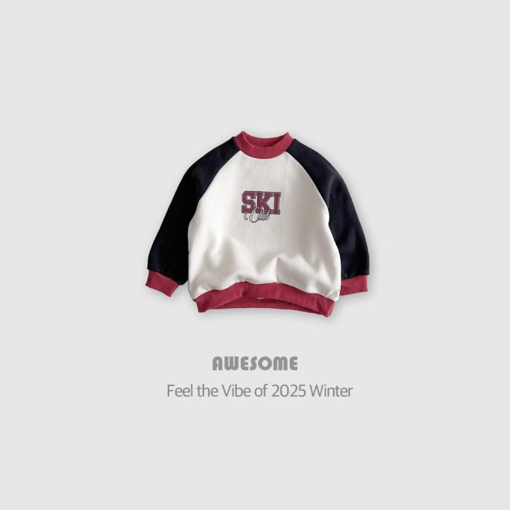 Awesome Bebe - Korean Children Fashion - #kidsstore - Ski Club Brushed Sweatshirt - 10