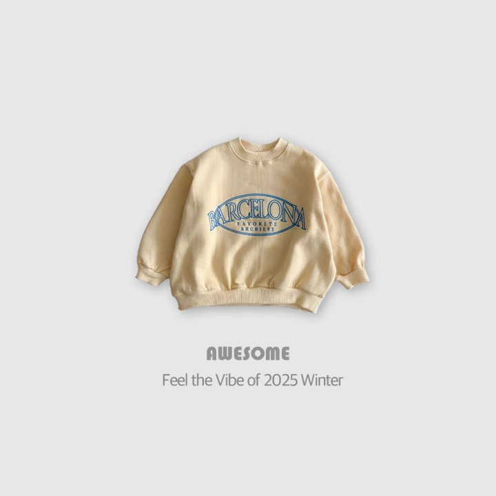 Awesome Bebe - Korean Children Fashion - #kidsstore - Barcelona Brushed Sweatshirt - 9