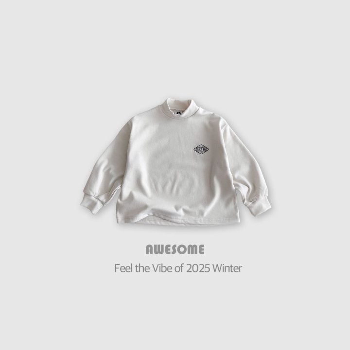 Awesome Bebe - Korean Children Fashion - #kidsstore - Bro Soft Loose Fit Mock Neck Tee - 8