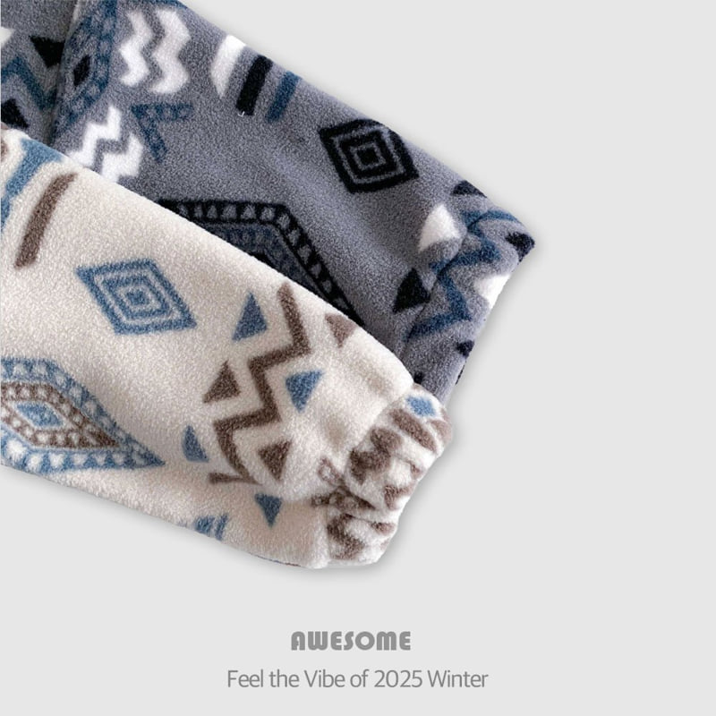 Awesome Bebe - Korean Children Fashion - #kidzfashiontrend - Ethnic Fleece Half-Zip - 10