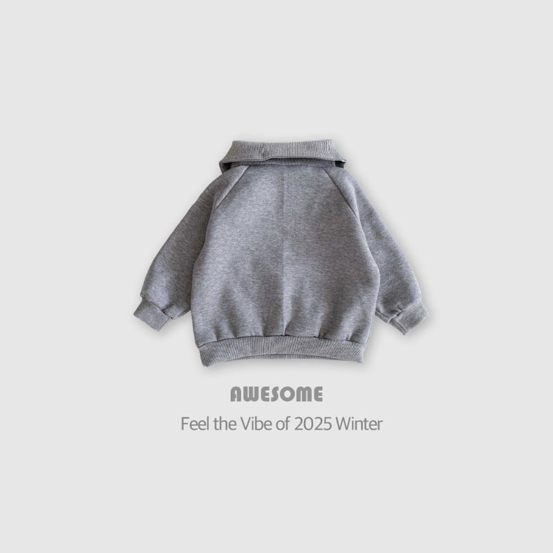 Awesome Bebe - Korean Children Fashion - #kidzfashiontrend - High Neck Embroidered Collar Sweatshirt - 7