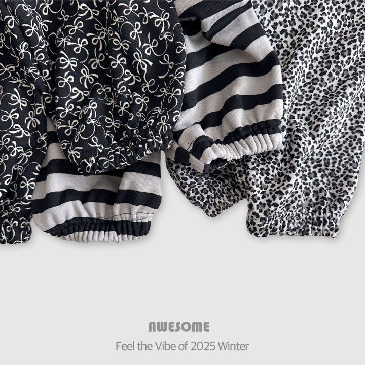 Awesome Bebe - Korean Children Fashion - #littlefashionista - Patterned Mink Jogger Pants - 9