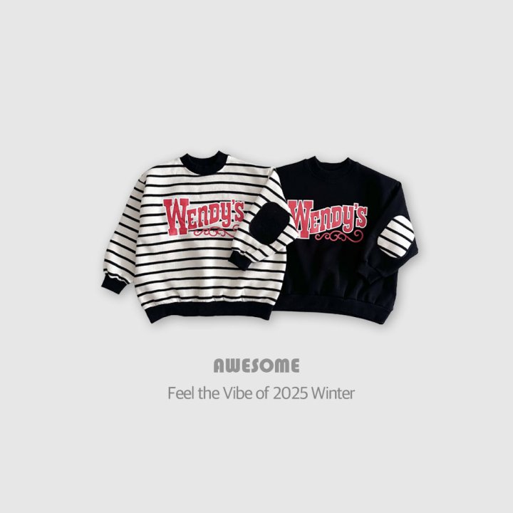 Awesome Bebe - Korean Children Fashion - #littlefashionista - Wendy Round Patch Brushed Sweatshirt