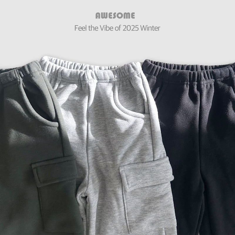 Awesome Bebe - Korean Children Fashion - #magicofchildhood - Mink Cargo Wide Pants - 9