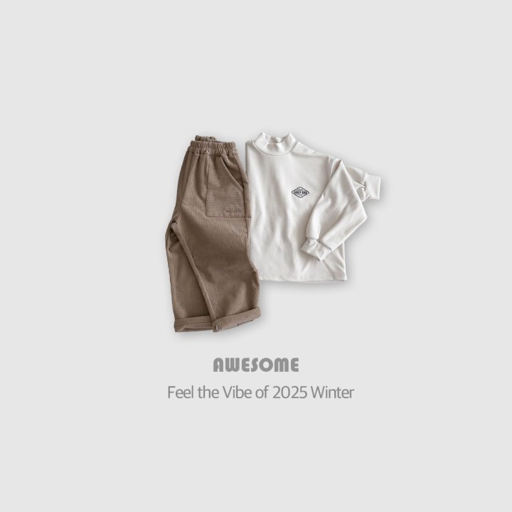 Awesome Bebe - Korean Children Fashion - #magicofchildhood - Brushed Corduroy Tapered Pants - 5