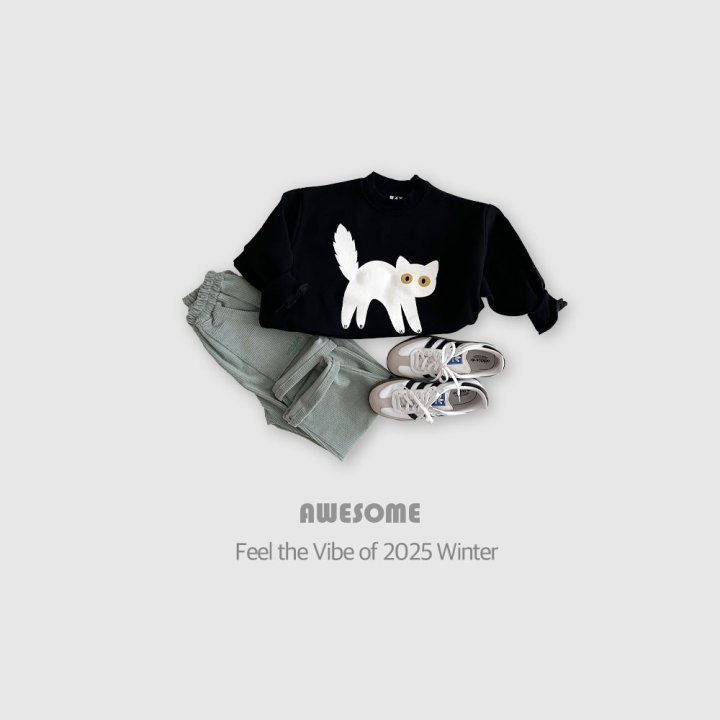 Awesome Bebe - Korean Children Fashion - #littlefashionista - Cats Brushed Sweatshirt - 4