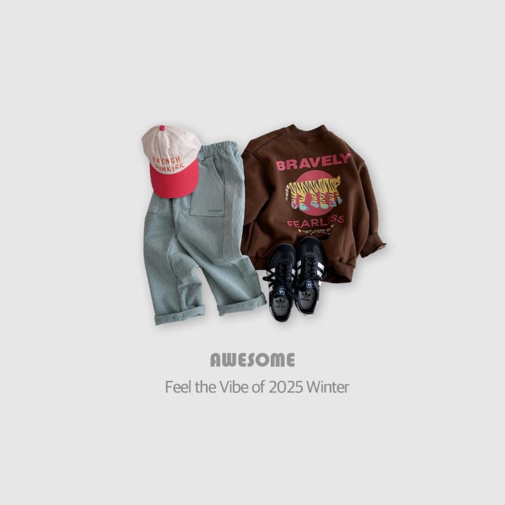Awesome Bebe - Korean Children Fashion - #magicofchildhood - Tiger Print Fleece Sweatshirt - 3