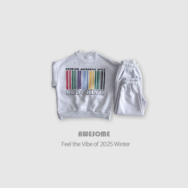 Awesome Bebe - Korean Children Fashion - #magicofchildhood - Rainbow Barcode Set - 6