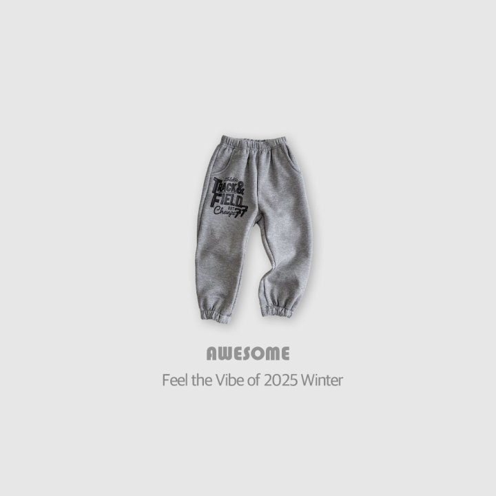 Awesome Bebe - Korean Children Fashion - #minifashionista - Brushed Track Field Pants - 10