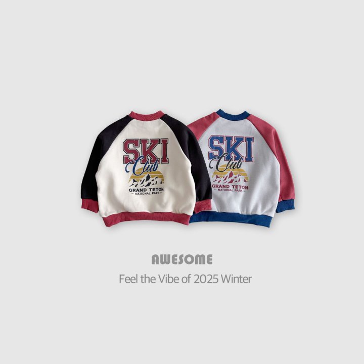 Awesome Bebe - Korean Children Fashion - #minifashionista - Ski Club Brushed Sweatshirt