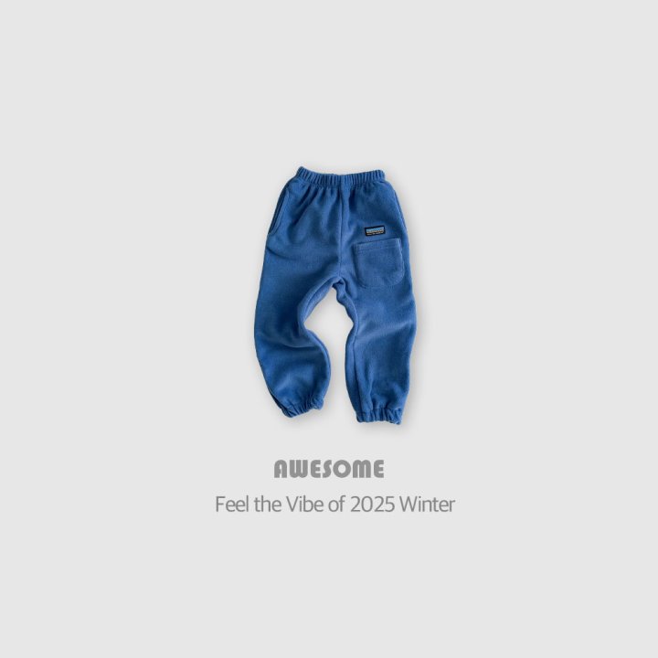 Awesome Bebe - Korean Children Fashion - #prettylittlegirls - Fleece Bro Pants - 8