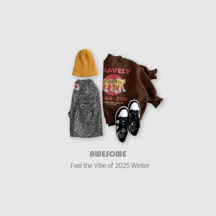 Awesome Bebe - Korean Children Fashion - #prettylittlegirls - Tiger Print Fleece Sweatshirt - 5