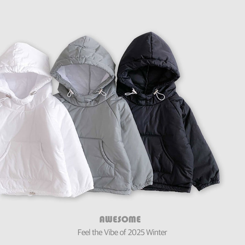 Awesome Bebe - Korean Children Fashion - #stylishchildhood - Sledding Padded Hoodie - 9