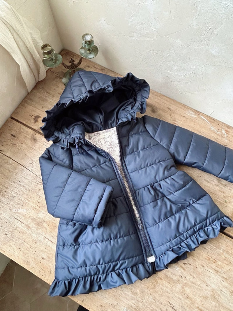 Azalea - Korean Children Fashion - #childrensboutique - Mondrian Hooded Padding - 8