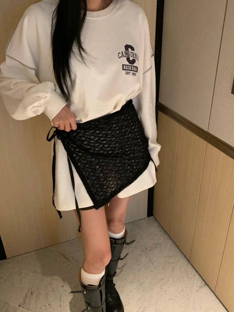 Badcalm - Korean Women Fashion - #womensfashion - Daisy Fleece Wrap Skirt - 4