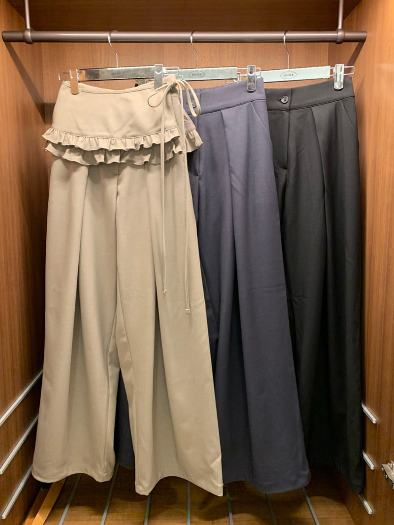 Badcalm - Korean Women Fashion - #momslook - Cord Frill Pants - 12