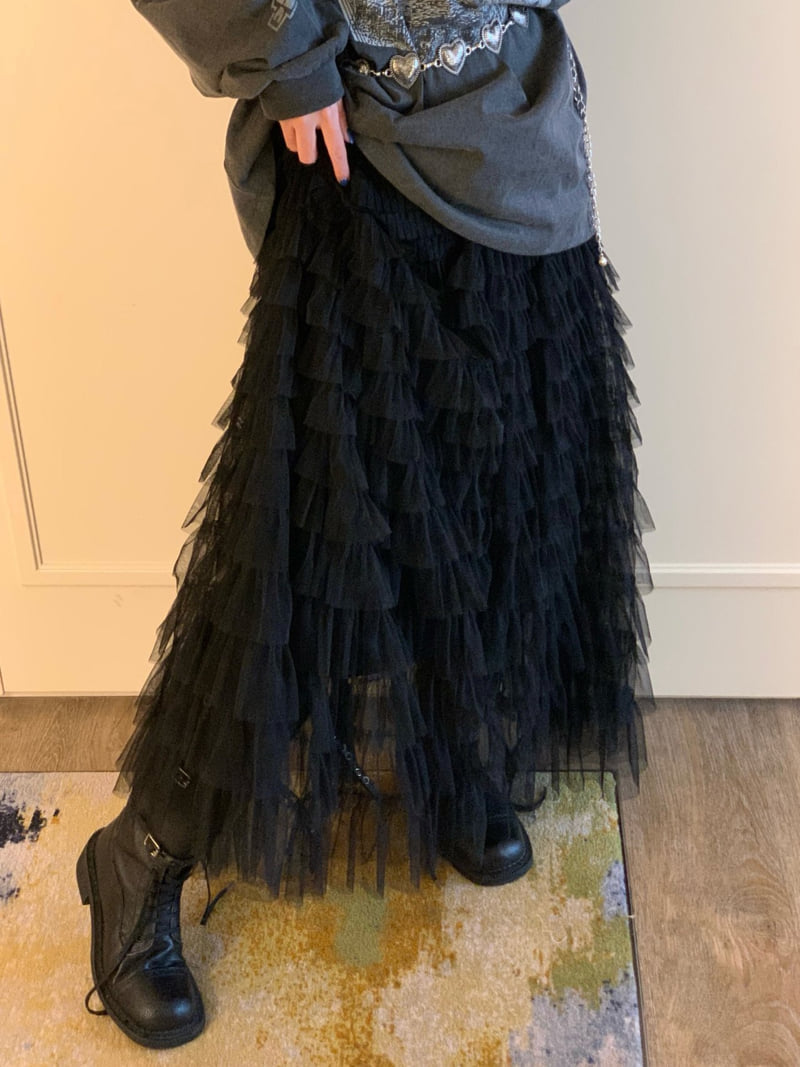 Badcalm - Korean Women Fashion - #momslook - Pure Layered Skirt - 6