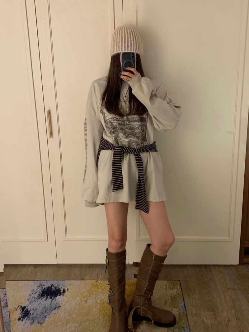 Badcalm - Korean Women Fashion - #momslook - James Pig Tee