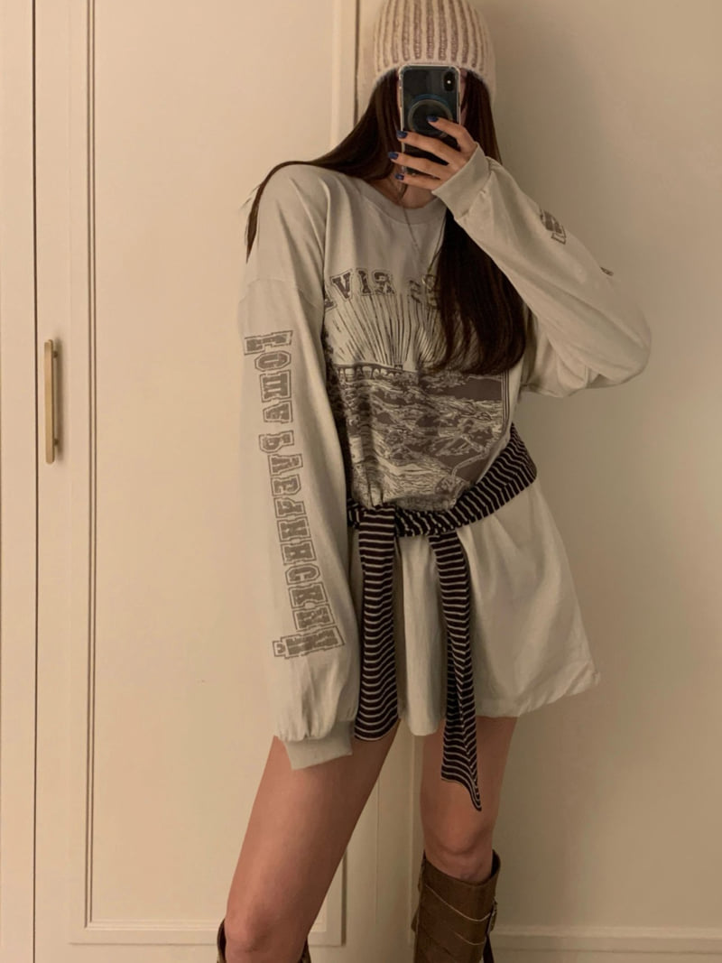 Badcalm - Korean Women Fashion - #momslook - James Pig Tee - 3