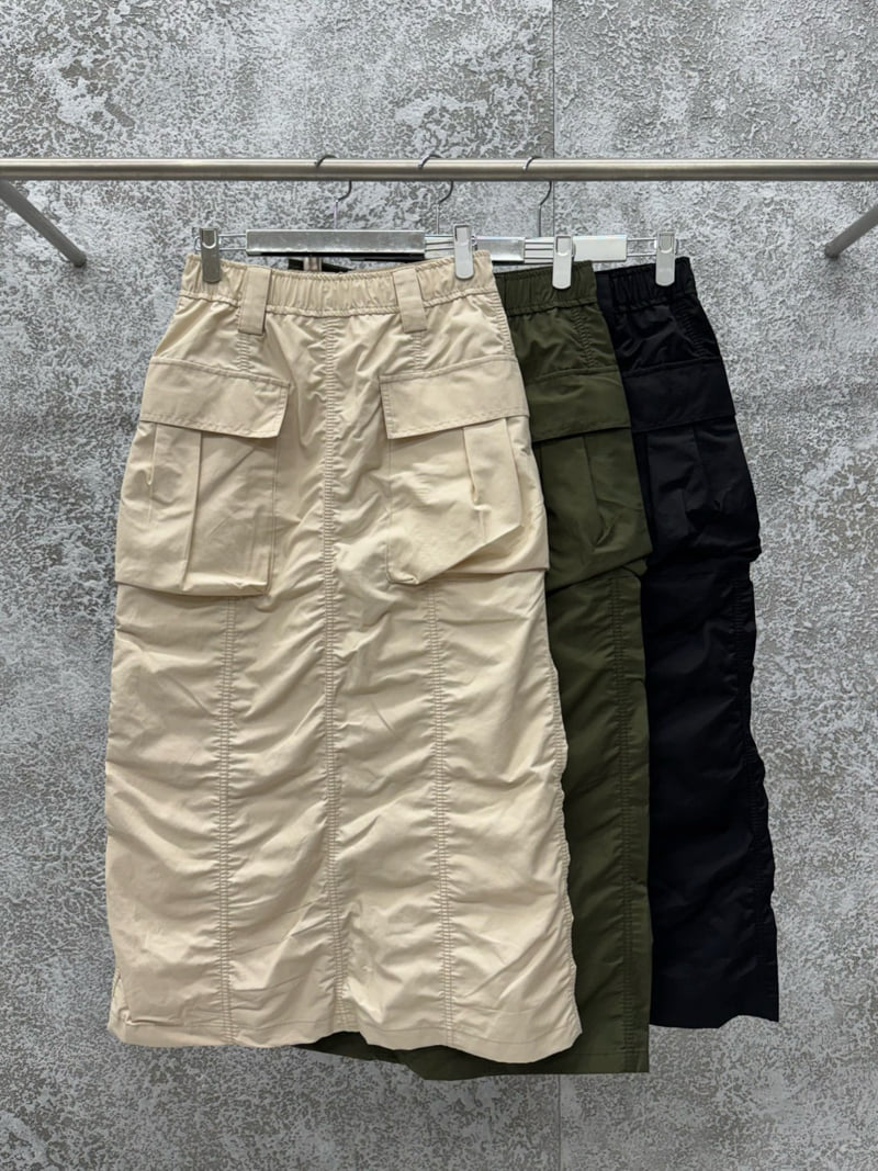 Badcalm - Korean Women Fashion - #momslook - Covering Cargo Skirt - 9