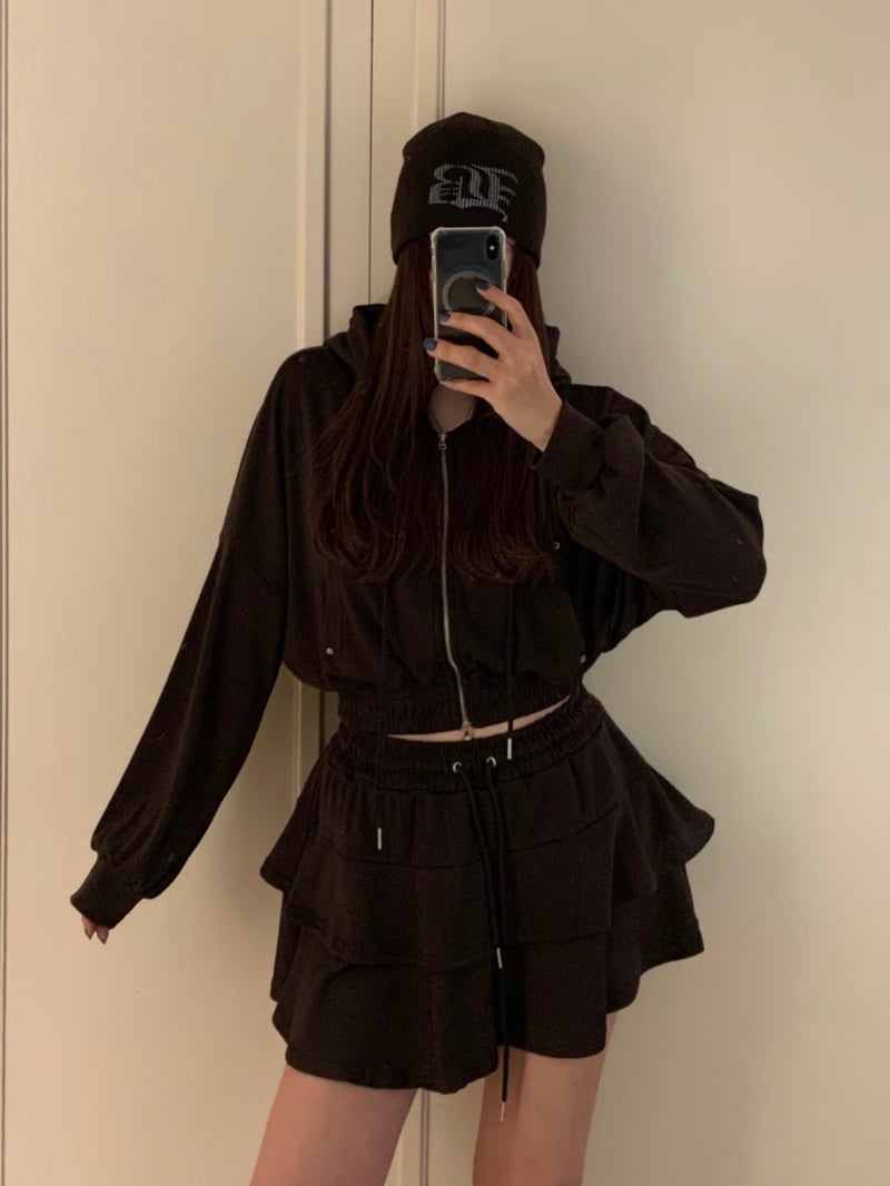 Badcalm - Korean Women Fashion - #momslook - Soft Fleece Skirt - 4