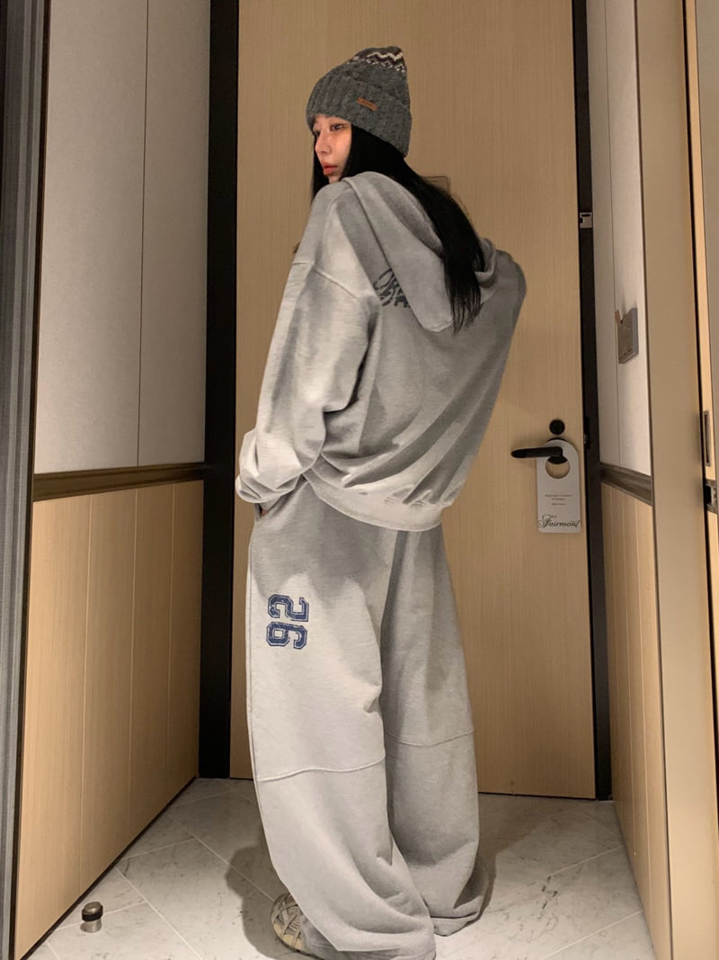 Badcalm - Korean Women Fashion - #momslook - Smog Hooded Jumper - 7