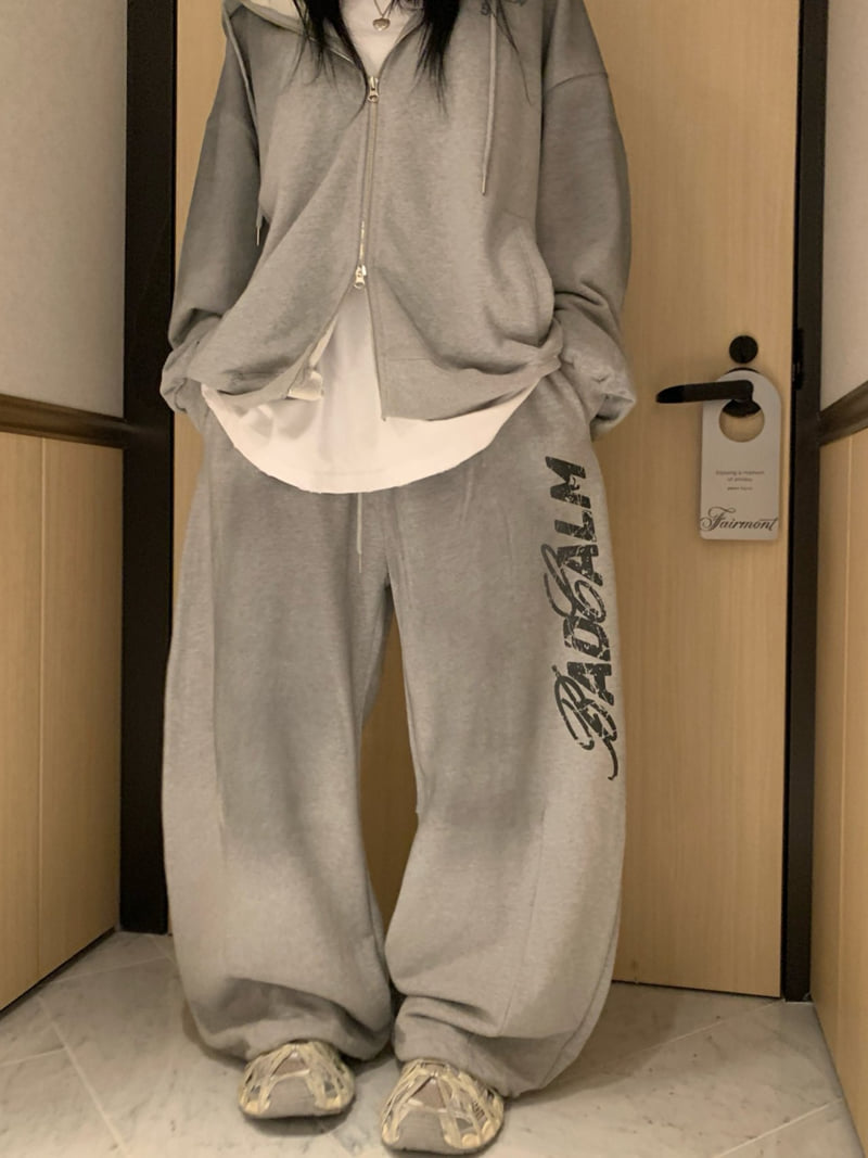 Badcalm - Korean Women Fashion - #momslook - Smog Balloon Pants - 8