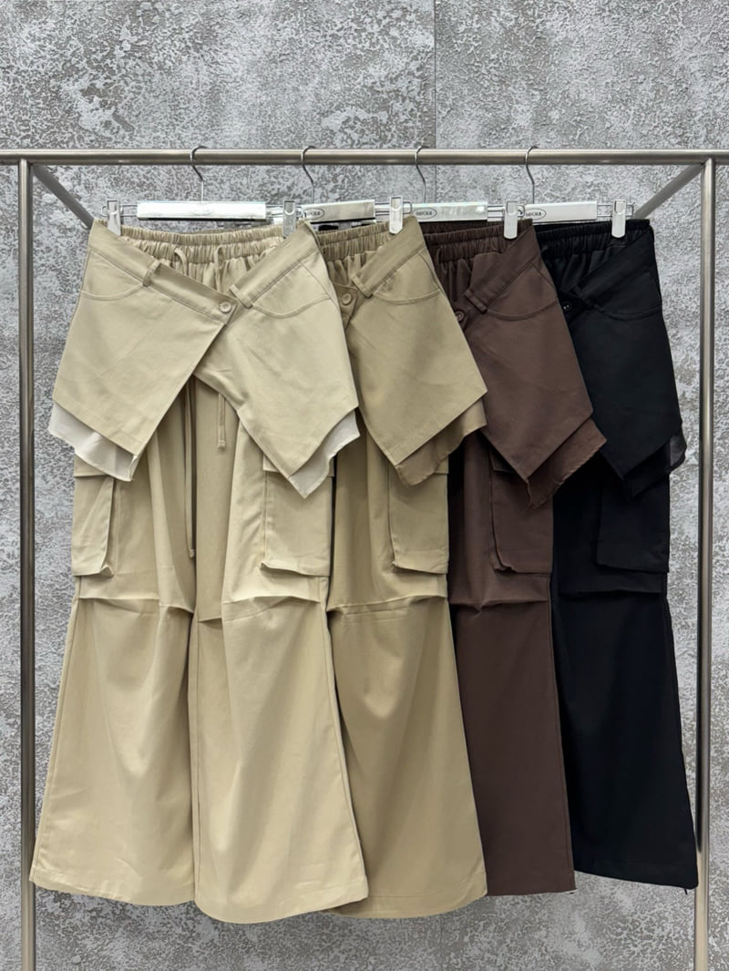 Badcalm - Korean Women Fashion - #romanticstyle - Cotton Wrap Pants - 12