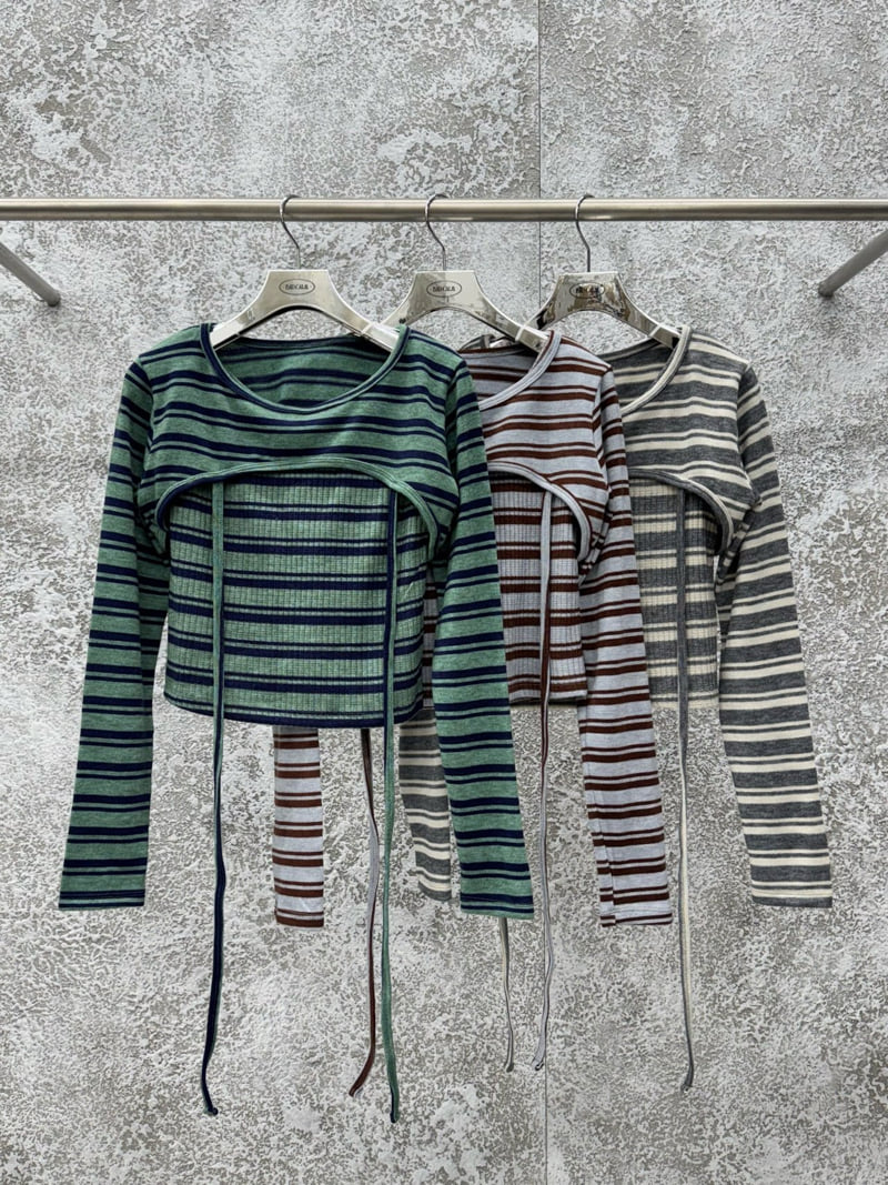 Badcalm - Korean Women Fashion - #vintagekidsstyle - And Bolero Set - 11