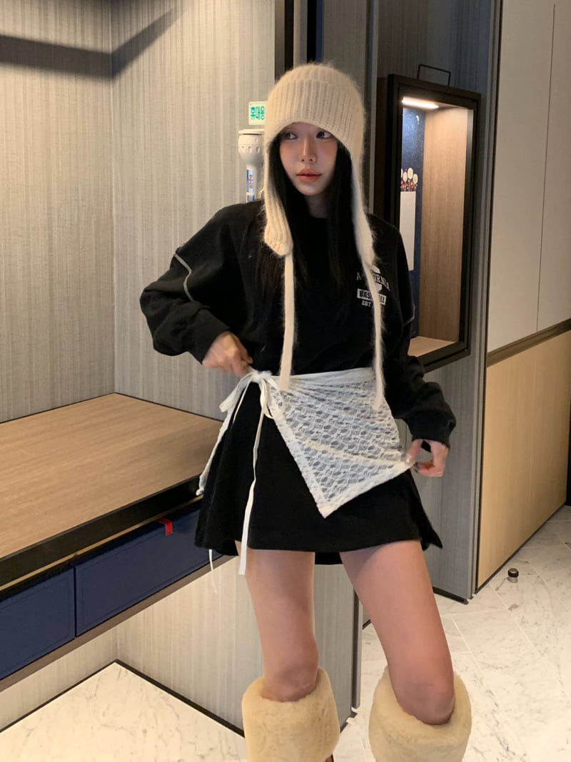 Badcalm - Korean Women Fashion - #womensfashion - Daisy Fleece Wrap Skirt - 11