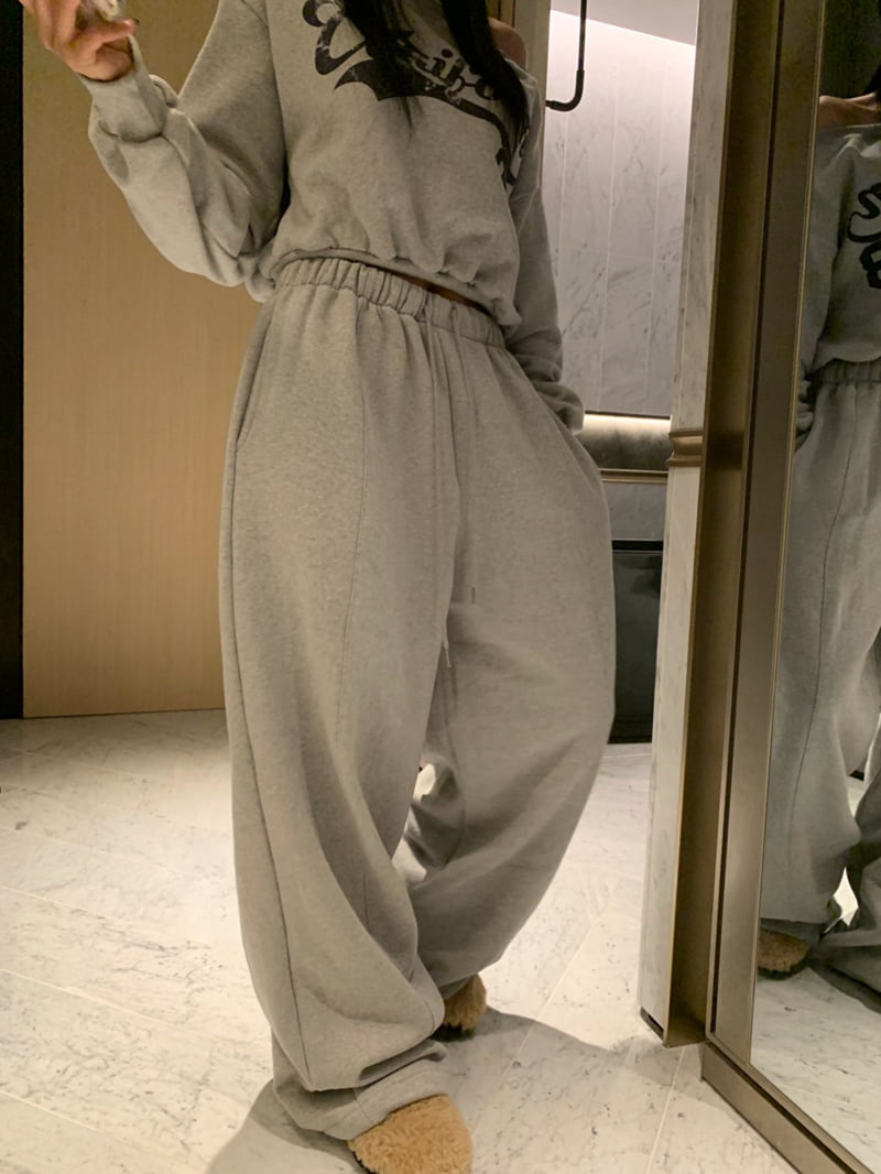 Badcalm - Korean Women Fashion - #womensfashion - 88 Fleece Loose Pants - 9