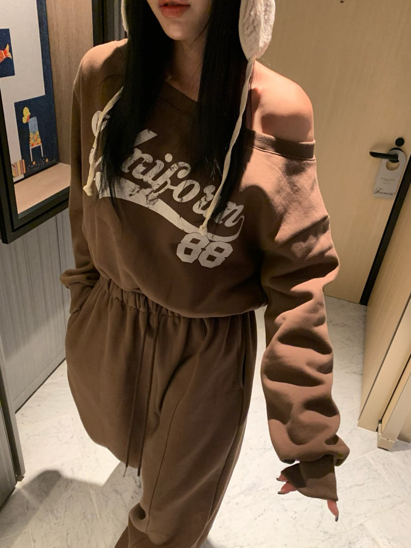 Badcalm - Korean Women Fashion - #womensfashion - 88 Fleece Sweatshirt - 8