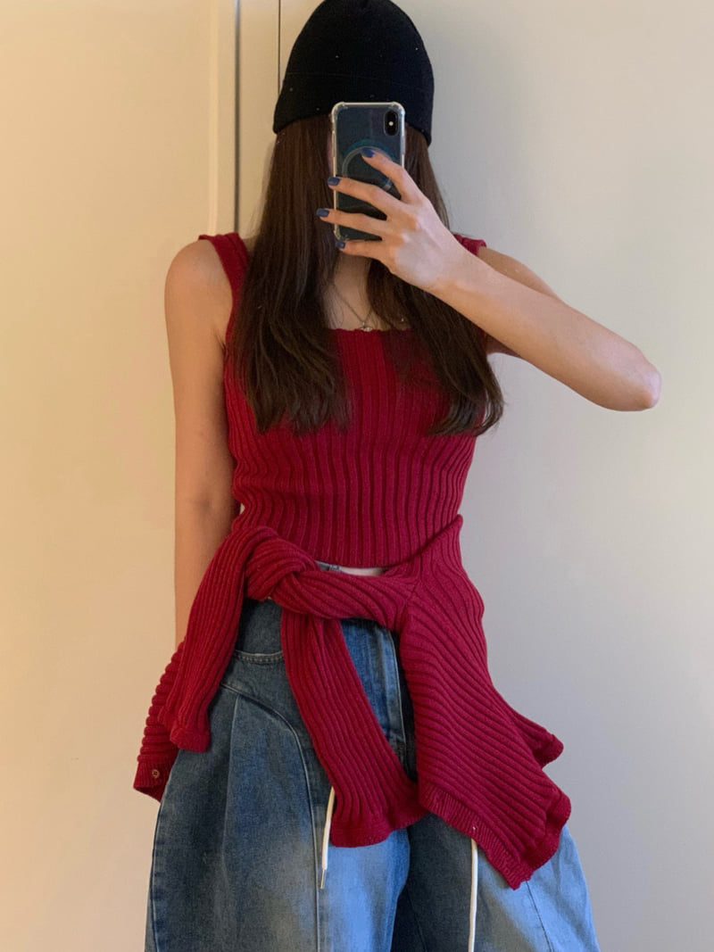 Badcalm - Korean Women Fashion - #womensfashion - Frill Cardigan Set - 10