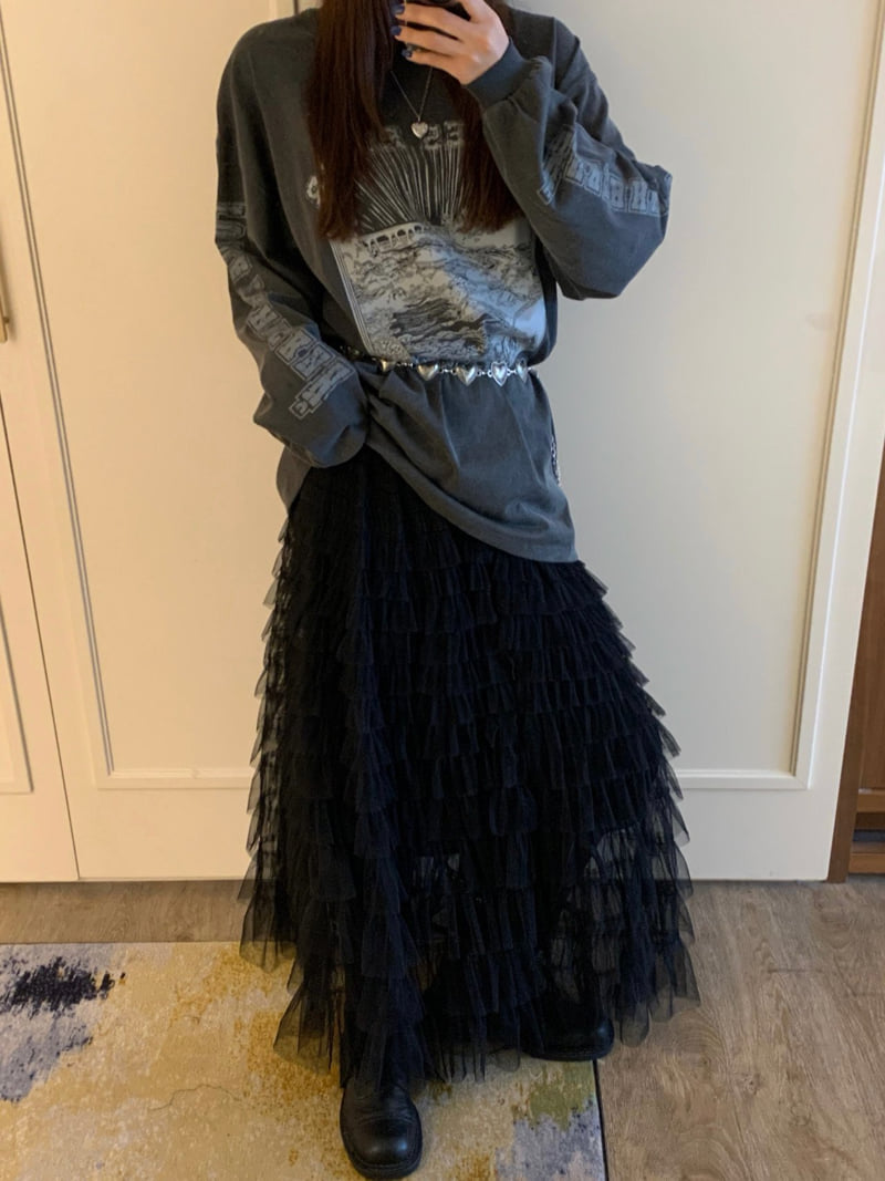 Badcalm - Korean Women Fashion - #womensfashion - Pure Layered Skirt - 5