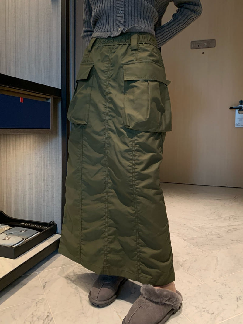 Badcalm - Korean Women Fashion - #womensfashion - Covering Cargo Skirt