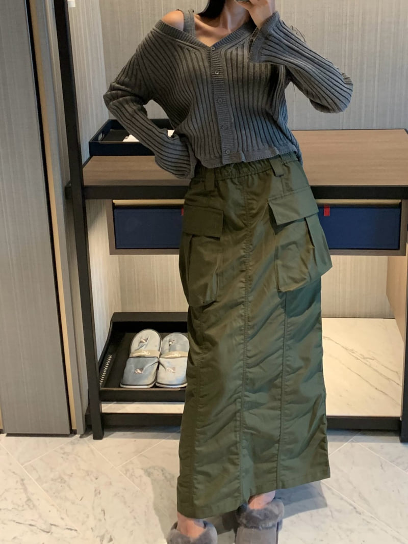 Badcalm - Korean Women Fashion - #womensfashion - Covering Cargo Skirt - 3