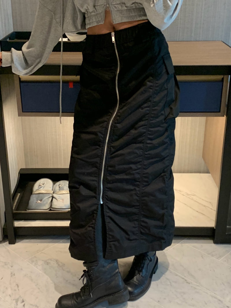 Badcalm - Korean Women Fashion - #womensfashion - Covering Cargo Skirt - 7