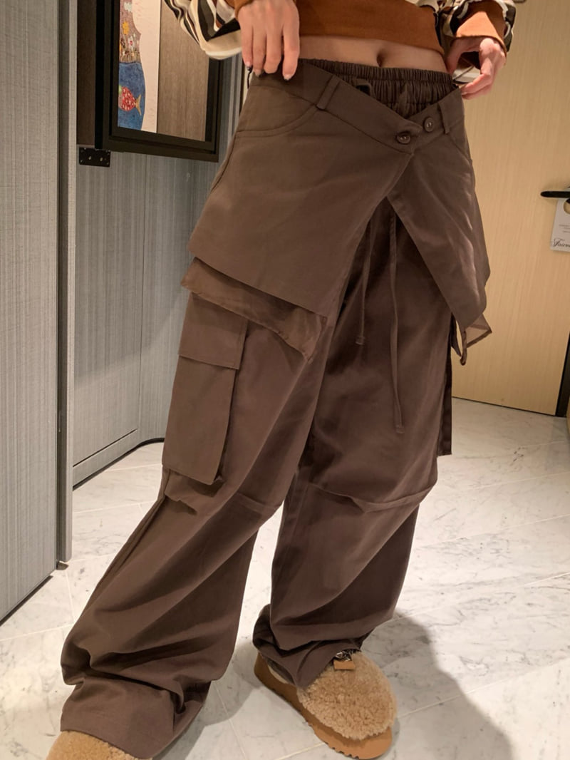 Badcalm - Korean Women Fashion - #womensfashion - Cotton Wrap Pants - 3