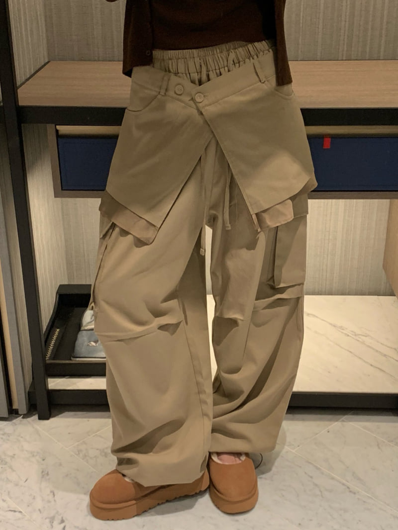 Badcalm - Korean Women Fashion - #womensfashion - Cotton Wrap Pants - 7