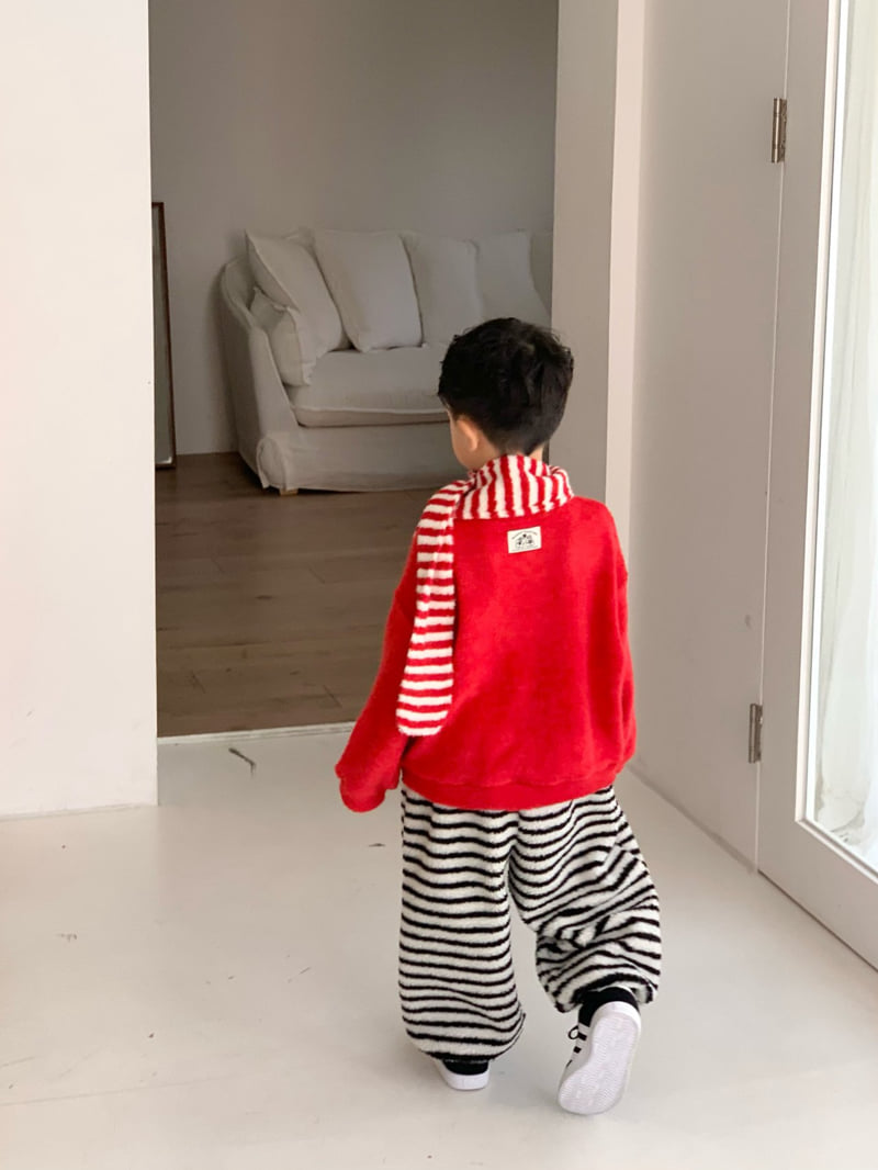 Bailey - Korean Children Fashion - #childofig - Fuzzy Stripe Pants - 10