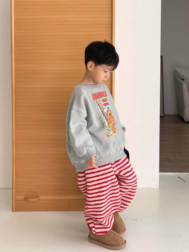 Bailey - Korean Children Fashion - #childrensboutique - Fuzzy Stripe Pants - 11