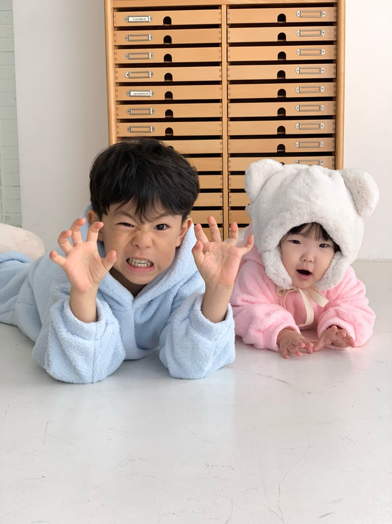Bailey - Korean Children Fashion - #designkidswear - Fuzzy Hood Sweatshirt - 4