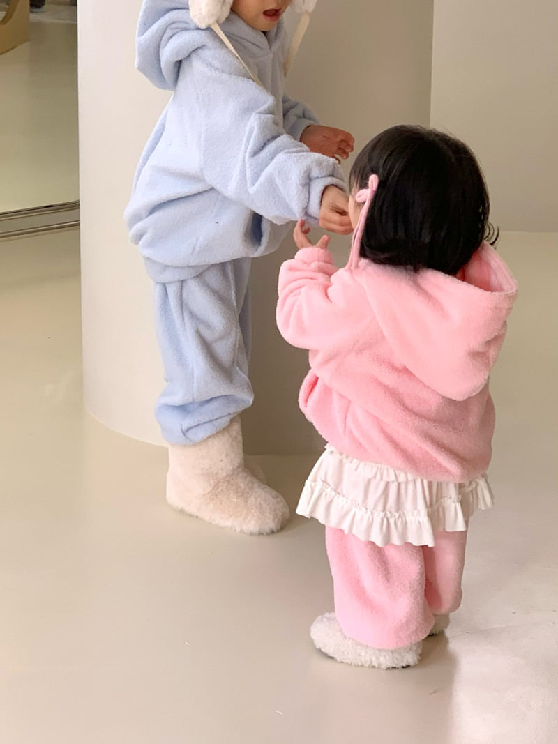 Bailey - Korean Children Fashion - #kidsstore - Fuzzy Jogger Pants - 11