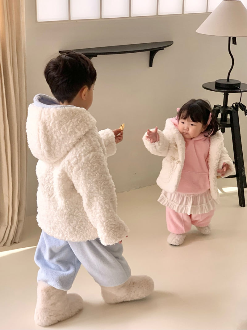 Bailey - Korean Children Fashion - #kidzfashiontrend - Fuzzy Jogger Pants - 12