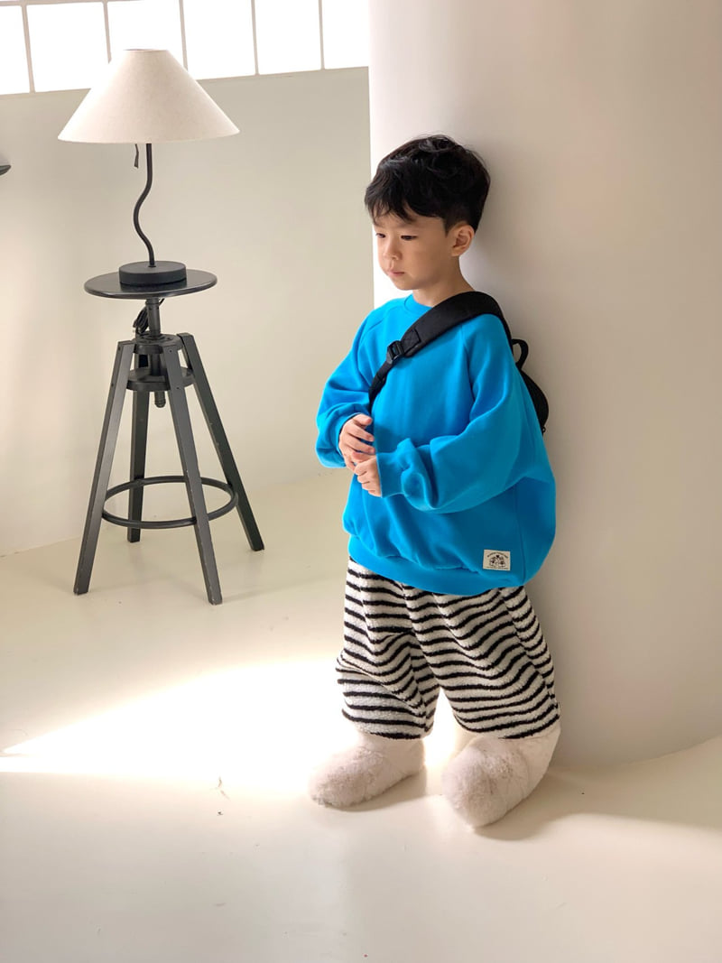 Bailey - Korean Children Fashion - #kidzfashiontrend - Fuzzy Stripe Pants