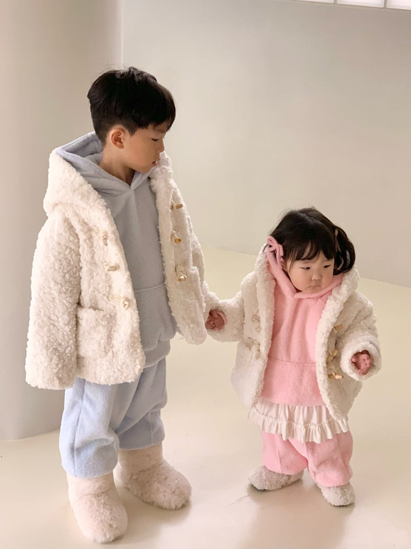Bailey - Korean Children Fashion - #magicofchildhood - Fuzzy Hood Sweatshirt - 11