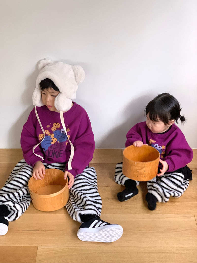 Bailey - Korean Children Fashion - #todddlerfashion - Fuzzy Stripe Pants - 7