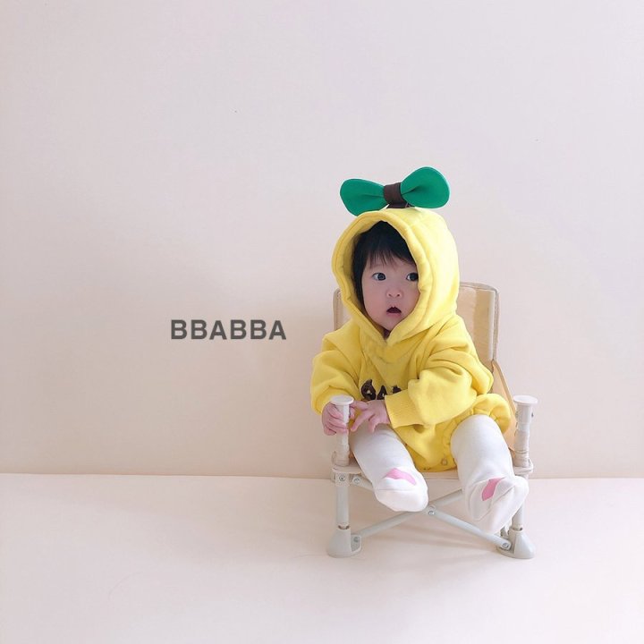 Bbabba - Korean Baby Fashion - #smilingbaby - Fleece Banana Suit - 4