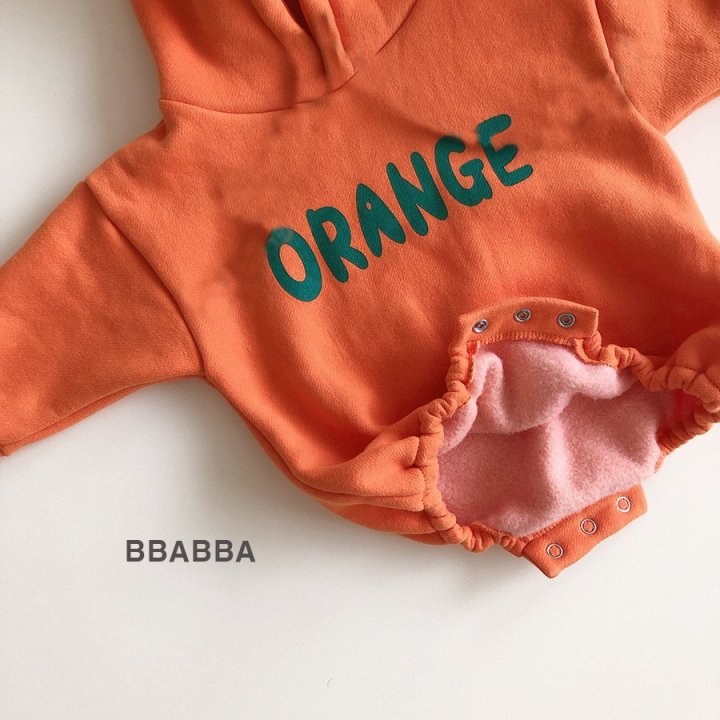 Bbabba - Korean Baby Fashion - #babyboutique - Fleece Orange Suit - 3